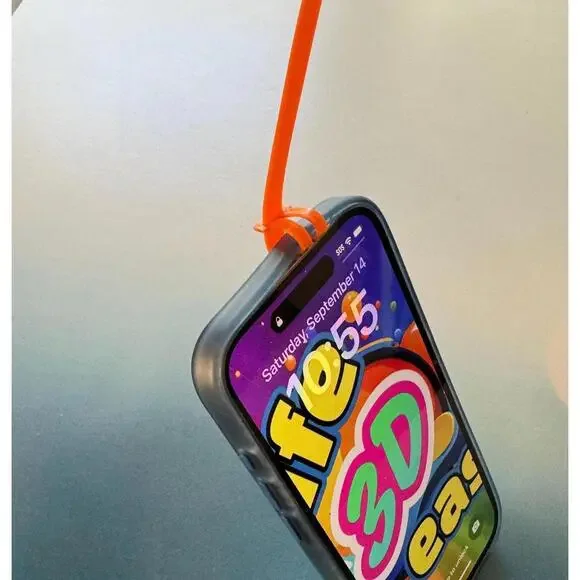 Bright Orange Floating Strap Buoy 3D Printed | Keys Phones Boat Beach Accessory - Picture 4 of 9